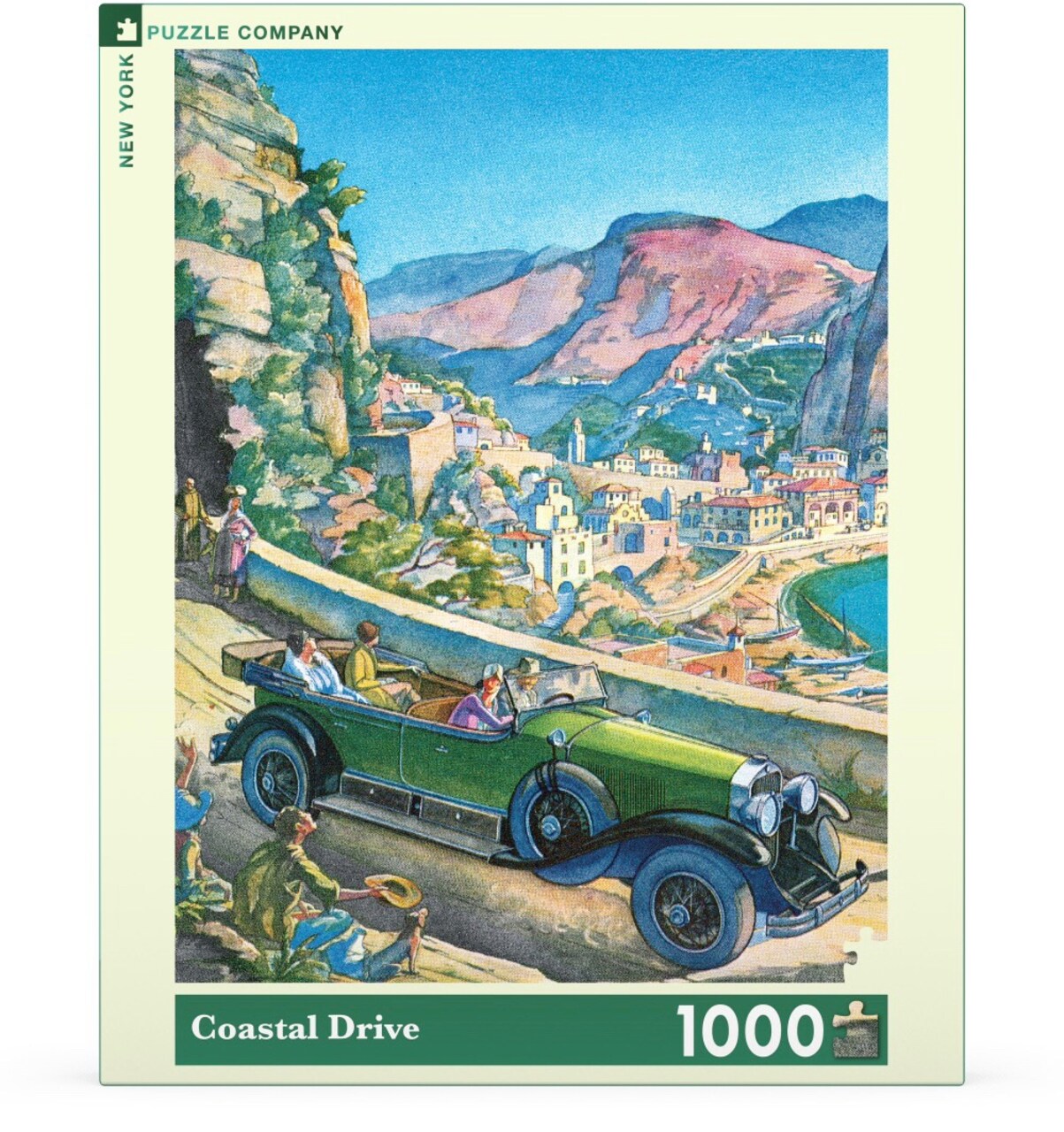 New York Puzzle Company Coastal Drive 1000 Piece Piece Jigsaw Puzzle